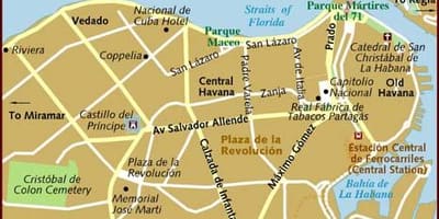 แผนที่ Habana