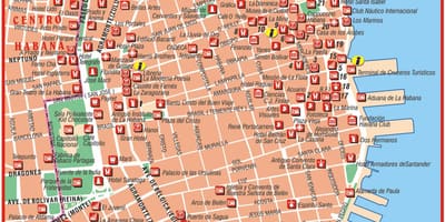 แผนที่ของ Habana vieja