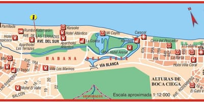 แผนที่ของ playa ลบ este คิวบา